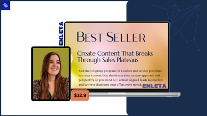 Jocelyn Montemarano teaching the Best Seller framework to help coaches create content that attracts aligned leads and converts faster