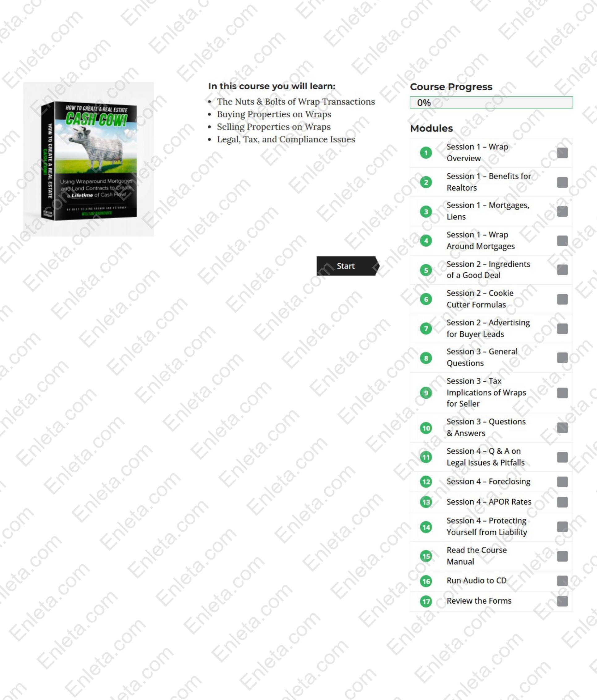 Ultimate Real Estate Cash Cow Course 2025 by William Bronchick Build a Real Estate Cash Cow with William Bronchick