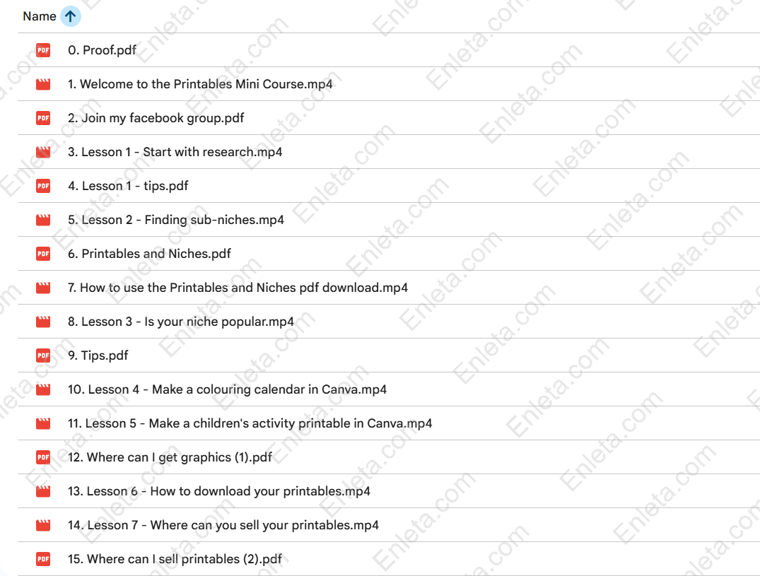 Printables Mini Course – Create & Sell Printables Canva Design Lesson in Printables Course