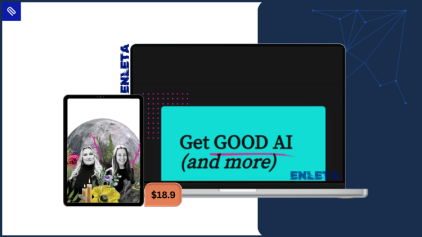 Entrepreneur crafting ethical, high-converting content using the Good AI by Kelly Diels voice-preserving framework.