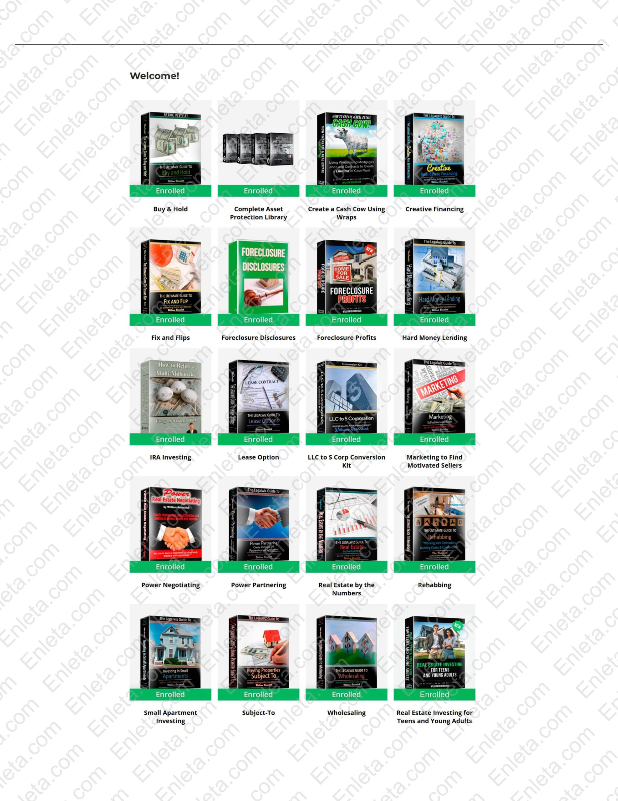 Whole Enchilada Bundle 2025 - All Courses on Legalwiz.com Learn Real Estate with Bundle Whole Enchilada 2025