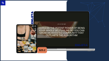 Xanthe Appleyard teaching creative entrepreneurs how to grow visibility and lead their brand online in Life of The Party course.