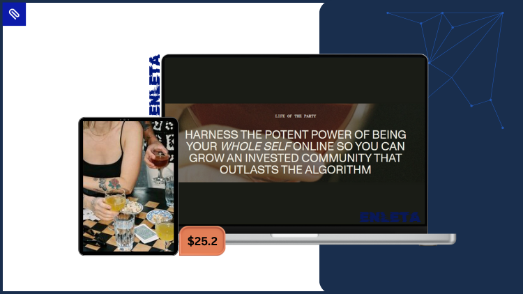 Life of The Party by Xanthe Appleyard – Build Your Brand Xanthe Appleyard teaching creative entrepreneurs how to grow visibility and lead their brand online in Life of The Party course.