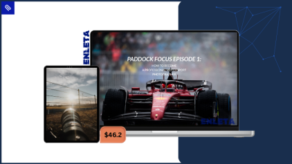 Drew Gibson teaching motorsport photography business strategies in Paddock Focus Episode 1 masterclass