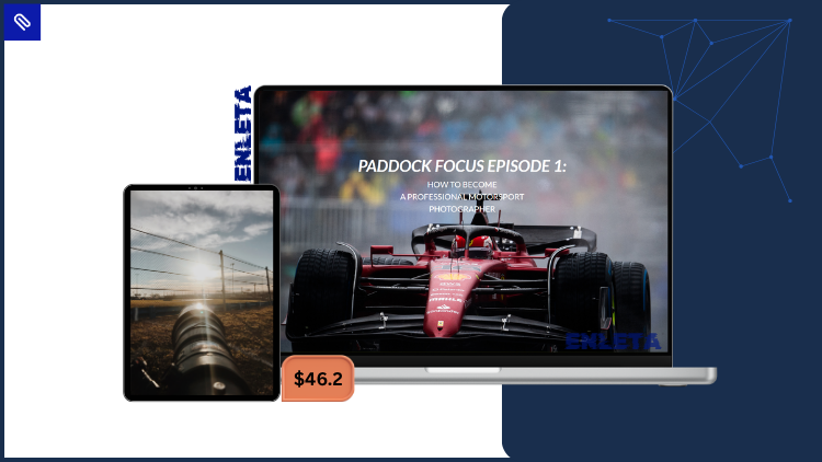 Paddock Focus Episode 1 by Drew Gibson Drew Gibson teaching motorsport photography business strategies in Paddock Focus Episode 1 masterclass