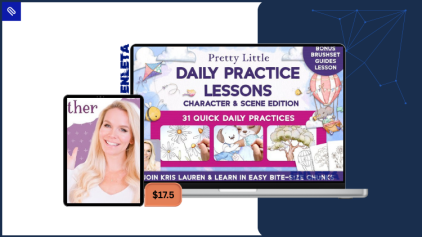 Learn Pretty Little Daily Practice Lessons Character and Scene to improve drawing skills, character poses, and visual storytelling