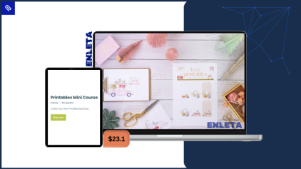 The Home Boss teaching how to create and sell printables