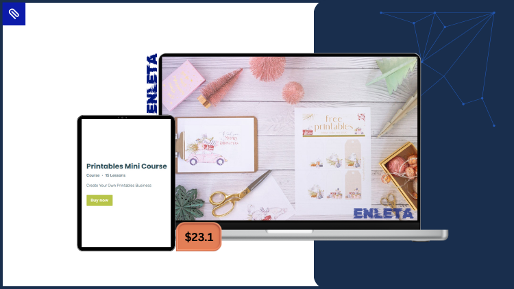 Printables Mini Course – Create & Sell Printables The Home Boss teaching how to create and sell printables