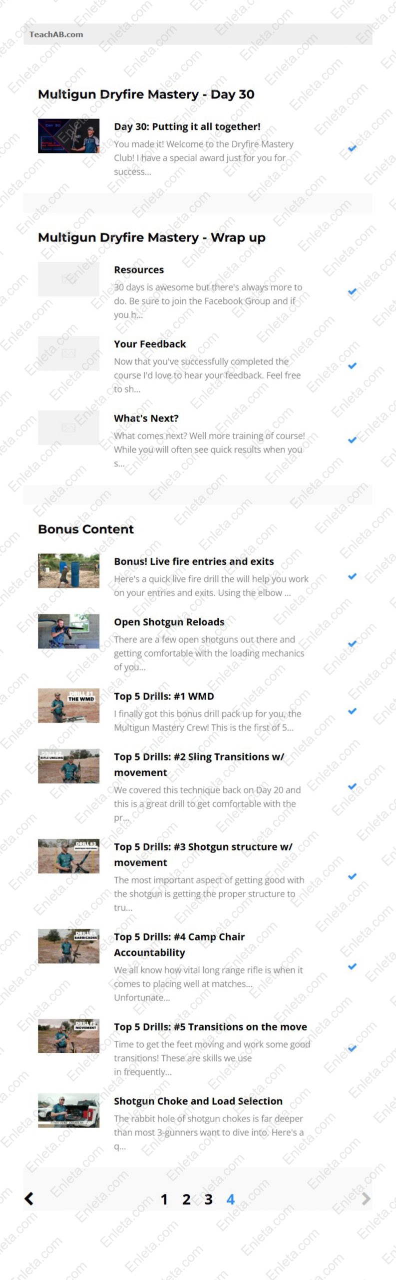 Multi-Gun Dryfire Mastery Course Pro-Level Dryfire Shooting Course Part 4