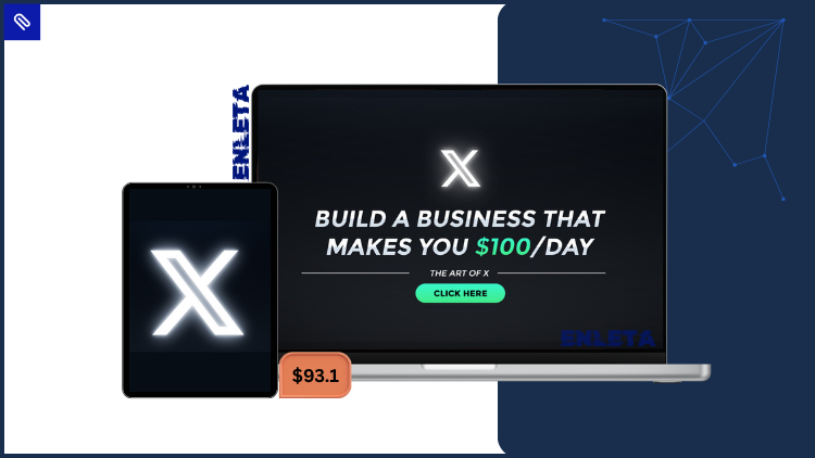 The Art of X: Build a Business That Makes You $100/Day (UPDATED AUGUST 2025) by STRONGLAND Publishing STRONGLAND Publishing teaching The Art of X Build a Business That Makes You $100 Day to grow social media income