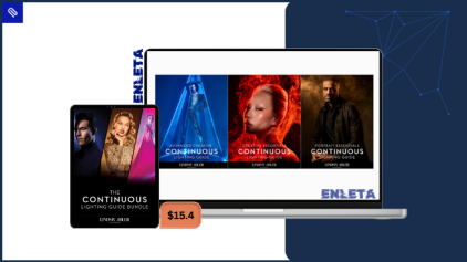 Photographer mastering creative continuous lighting setups with Lindsay Adler’s guide bundle in a studio environment.
