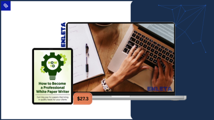 Student mastering B2B content writing through the White Paper Mastery and Certification course by AWAI.