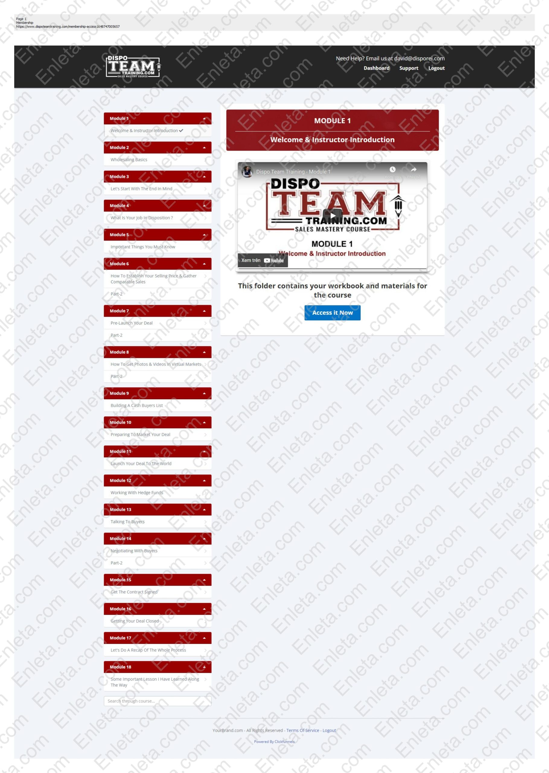 Dispo Team Training 2022 – Master Wholesale Property Sales Fast Dispo Team Training 2022 by David Olds teaches wholesalers how to sell investment properties faster and scale their real estate business effectively