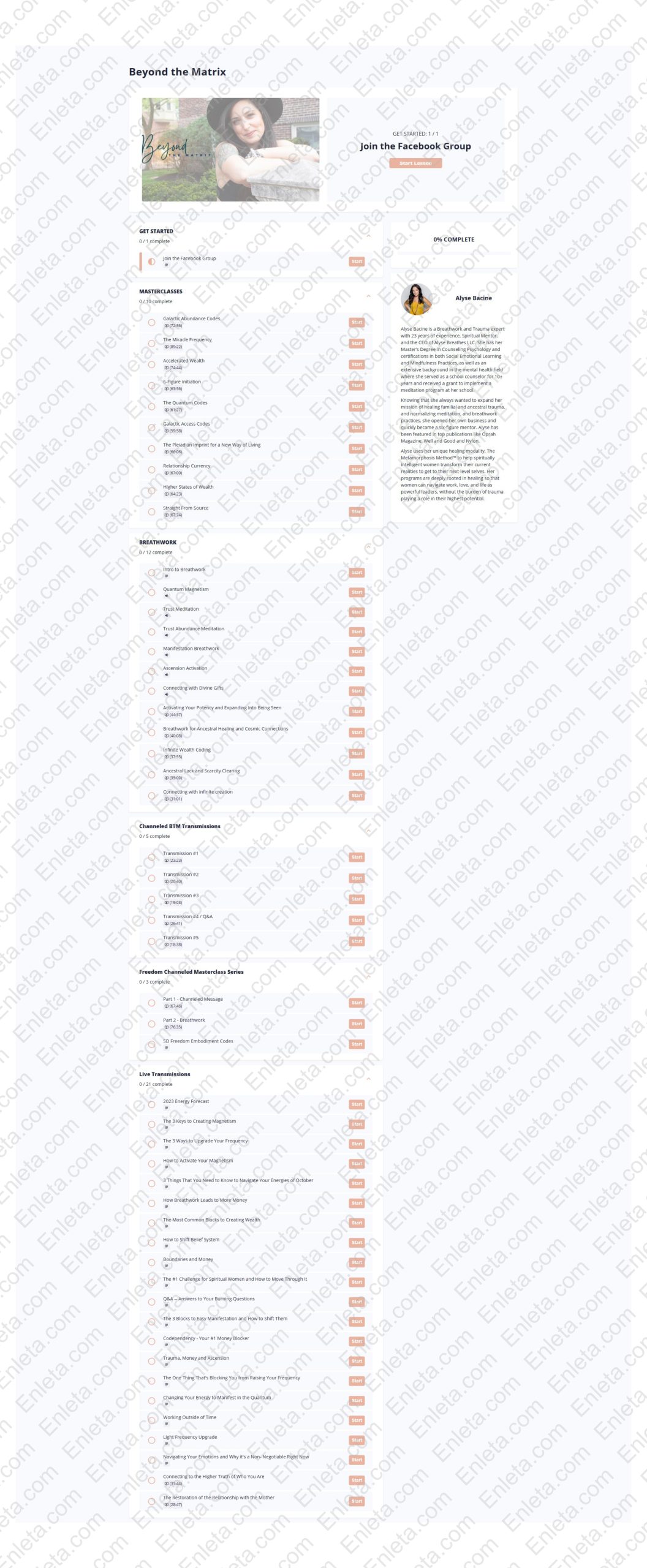 Beyond the Matrix by Alyse Bacine – Awaken Abundance Student experiencing spiritual transformation through the Beyond the Matrix course by Alyse Bacine.