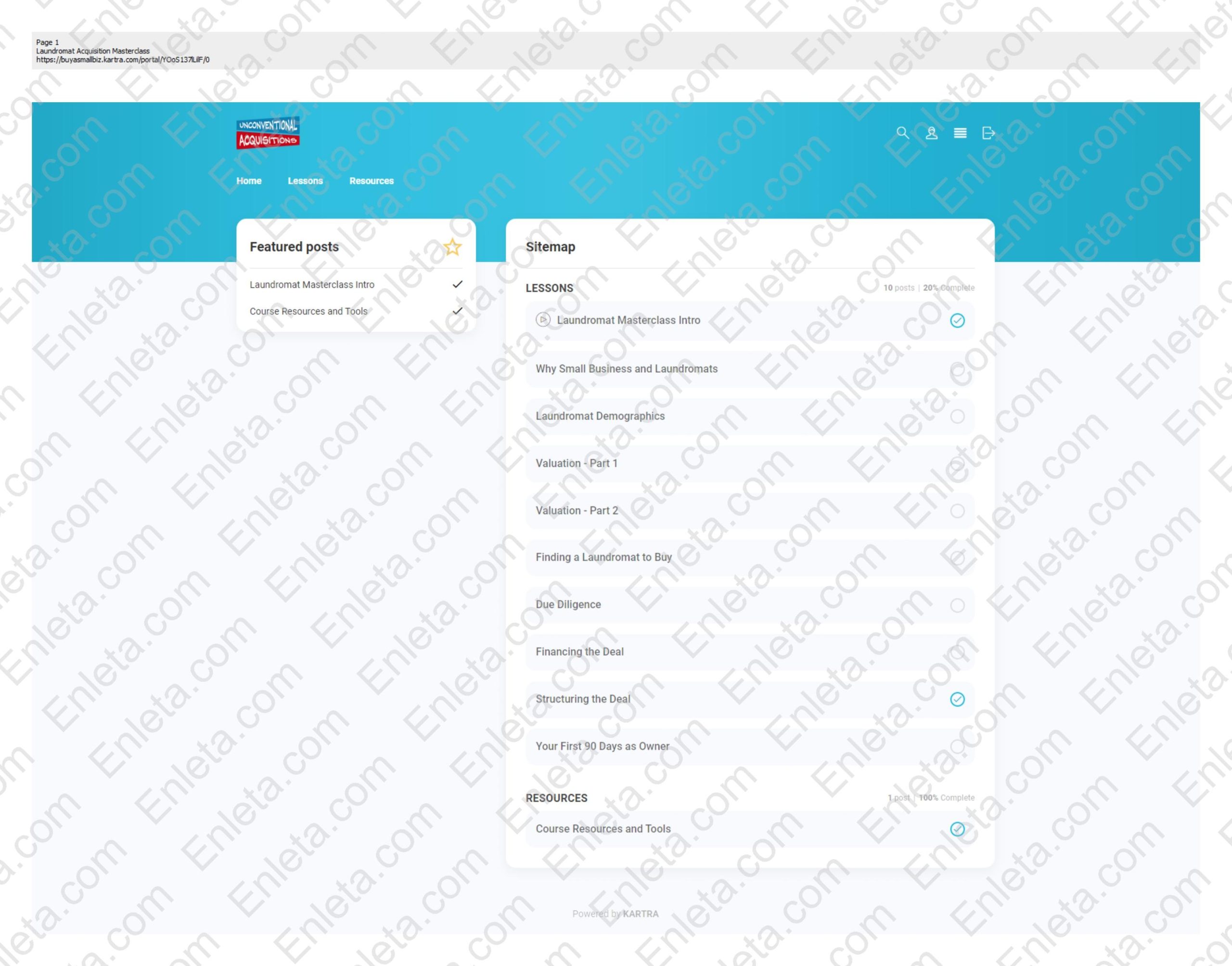 Ultimate Laundromat Masterclass Online Course Step-by-step training showing how to evaluate, buy, and manage profitable laundromats using seller financing and a 90-day operations plan