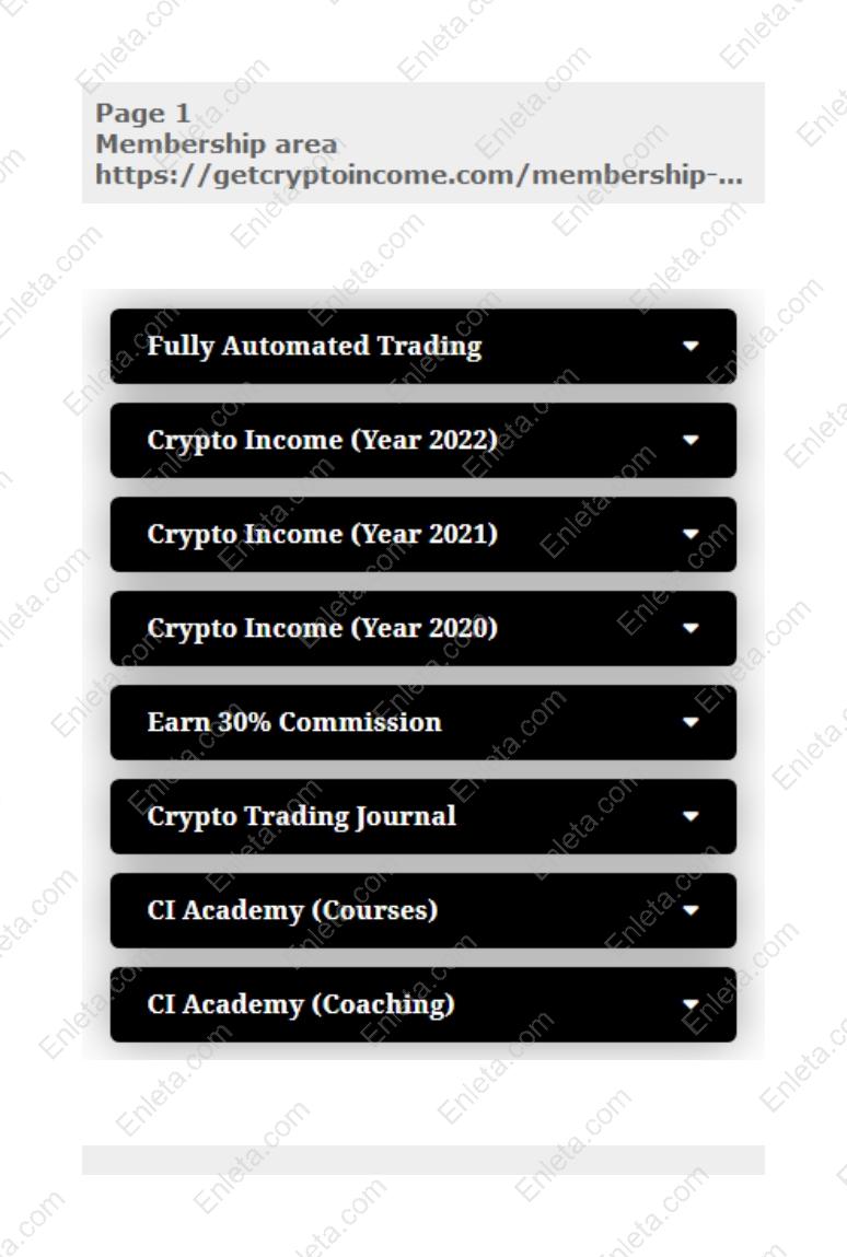 Sats Income Program By Get Crypto Income Students learning crypto trading strategies and automation in the Sats Income Program