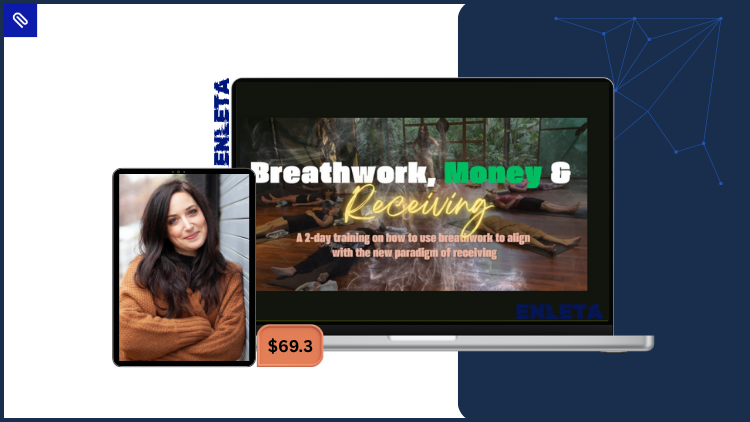 Breathwork, Money and Receiving by Alyse Bacine Woman practicing breathwork for abundance and emotional healing