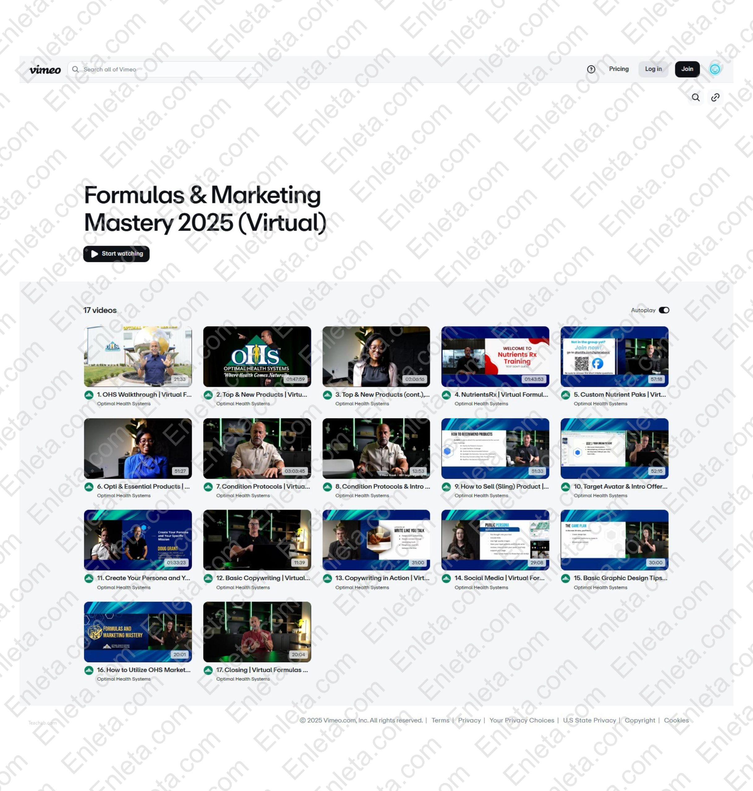 Formulas and Marketing Mastery 2025 – Proven Holistic Growth | Optimal Health Systems Formulas and Marketing Mastery 2025 – Ultimate Practice Builder