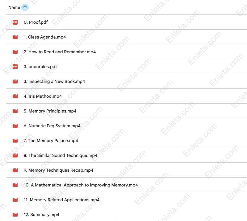 Maximizing Memory – New Course 2025 by Paul Nowak Memory Mastery Training