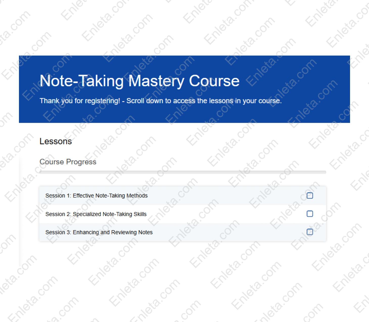 Elite Note-Taking Mastery Course 2025 by Paul Nowak Note-taking productivity training
