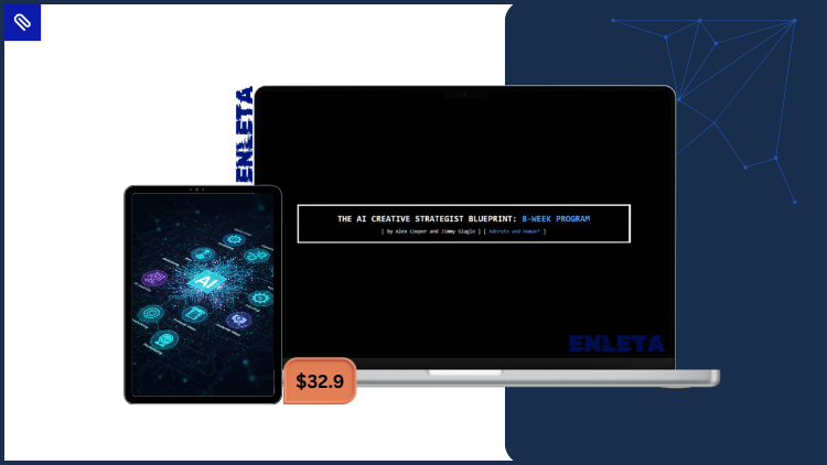 AI Creative Strategy Blueprint by Alex Cooper | Modern Marketers AI Creative Strategy Blueprint showing workflow training, prompting mastery, and practical AI systems for marketers and creative teams.