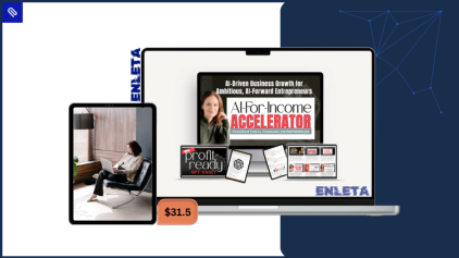 AI-For-Income Accelerator showing CustomGPT workflows, scalable systems, and AI-powered business tools for creators and coaches.