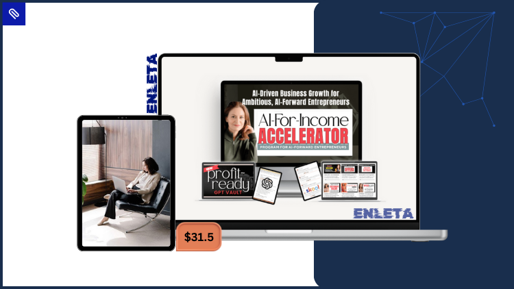 AI-For-Income Accelerator + Vault by Wendy Breakstone AI-For-Income Accelerator showing CustomGPT workflows, scalable systems, and AI-powered business tools for creators and coaches.