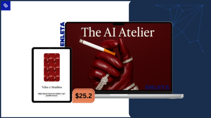 the ai atelier course interface with ai visual design tools