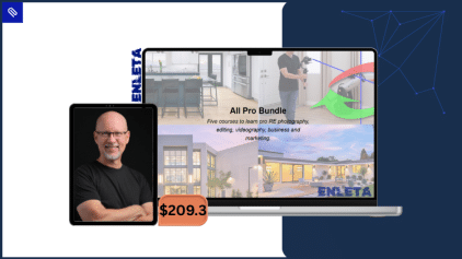 all pro real estate photography bundle teaching interior, exterior, video, editing, and business skills for complete real estate media mastery