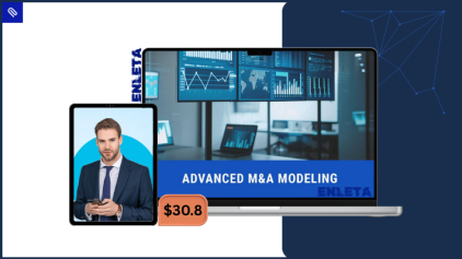 advanced m&a modeling course dashboard screenshot