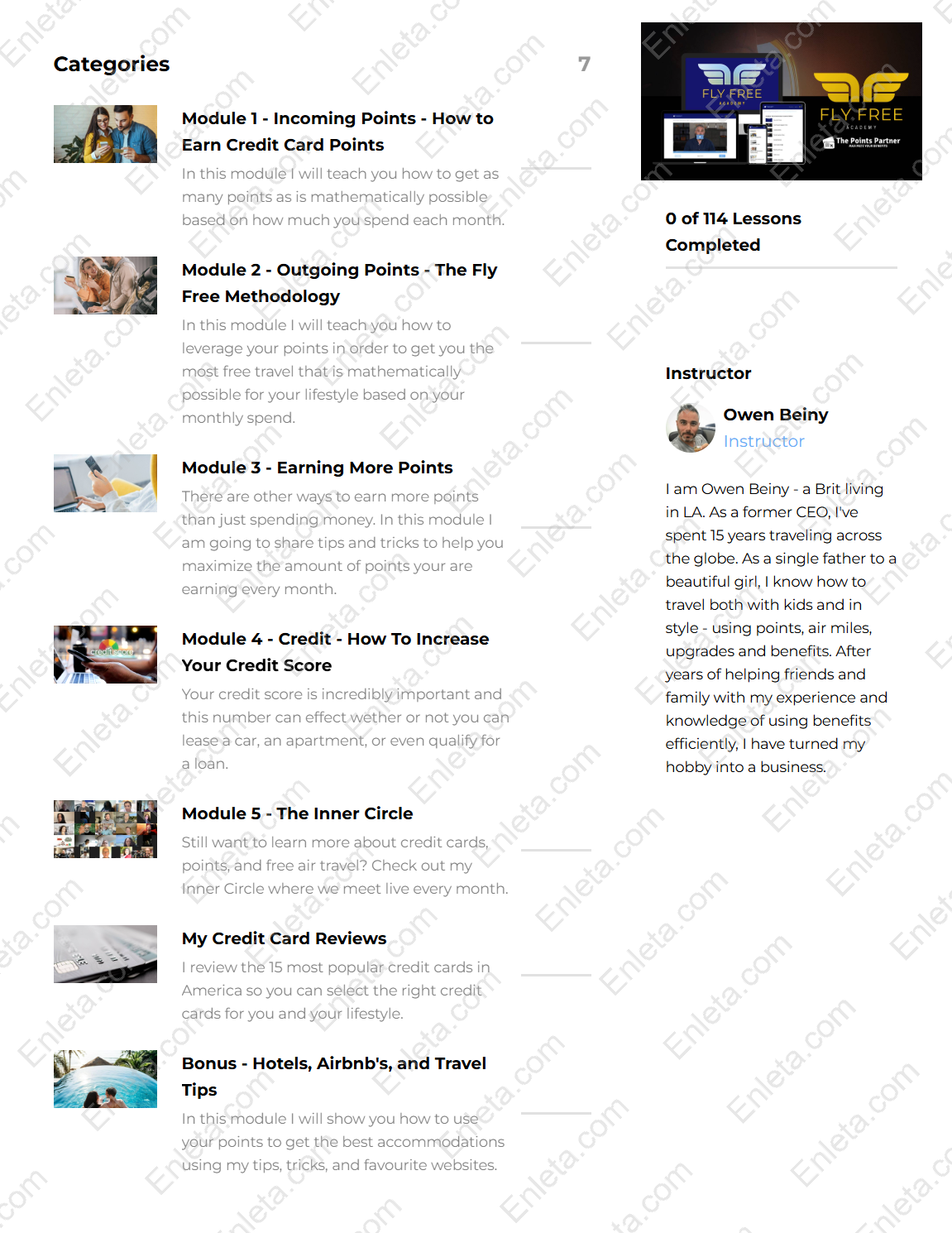 Fly Free Academy Gold by Owen Beiny hotel points redemption