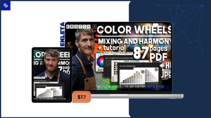 learn color mixing and harmony with florent farges’ color wheels for artists course
