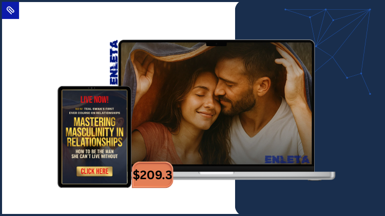 Mastering Masculinity In Relationships by Teal Swan Screenshot of Mastering Masculinity In Relationships course dashboard showing modules