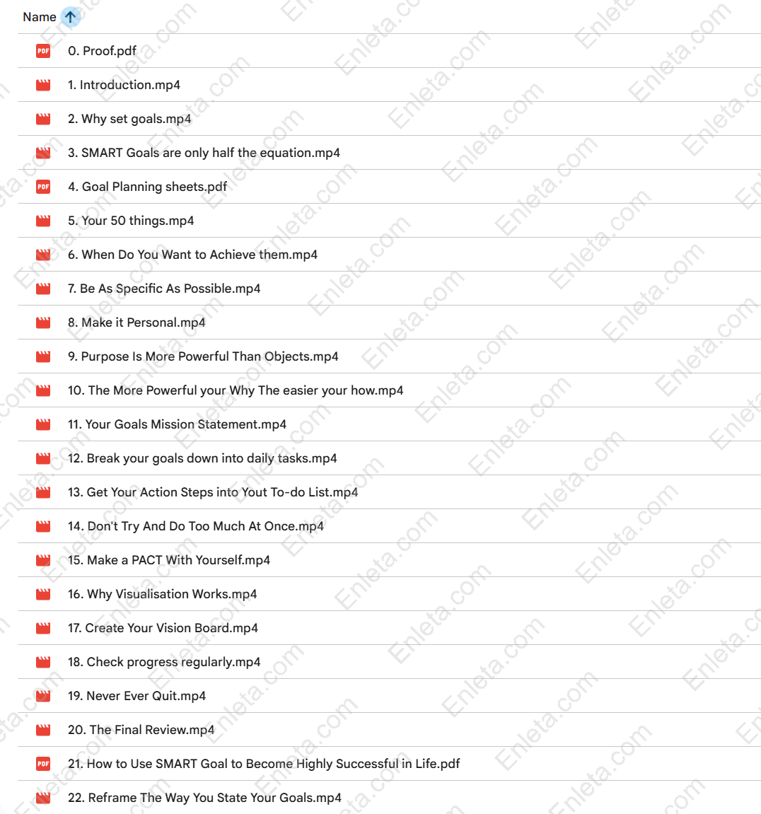 The Ultimate Goal Planning Course by Carl Pullein personal development