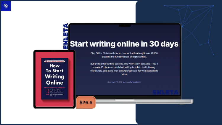 Ship 30 for 30 2025 – Transform Your Writing Online Ship 30 for 30 2025 digital writing program showing daily publishing, templates, and writing frameworks