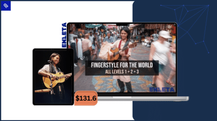 Fingerstyle guitar course by Neil Chan covering open position, closed position, and improvisation techniques