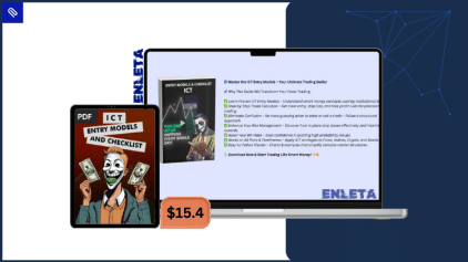ICT trading checklist showing institutional entry models using liquidity, bos, and fair value gaps