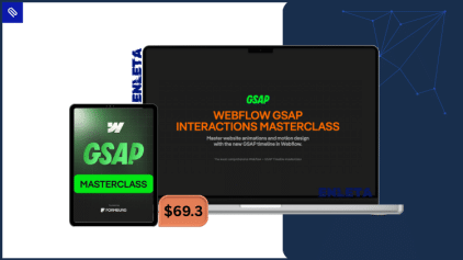 Webflow GSAP Interactions Masterclass by Jonas Arleth animation course