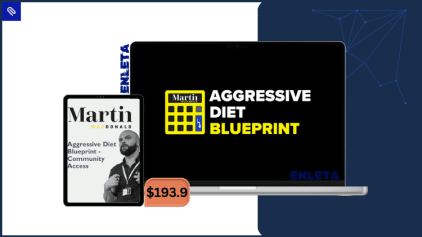 The Aggressive Diet Blueprint by Martin MacDonald featuring calculators and structured protocols for aggressive fat loss